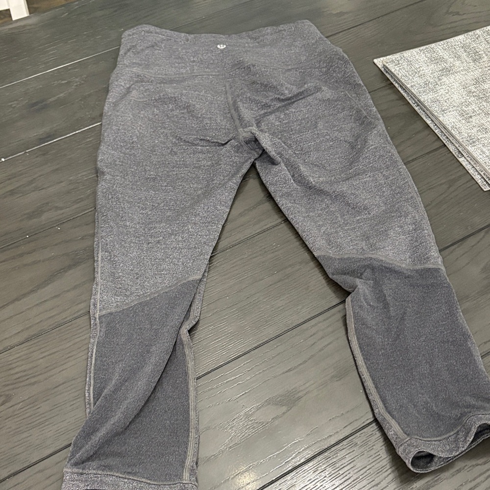 Gray and Black Lululemon Leggings, 4